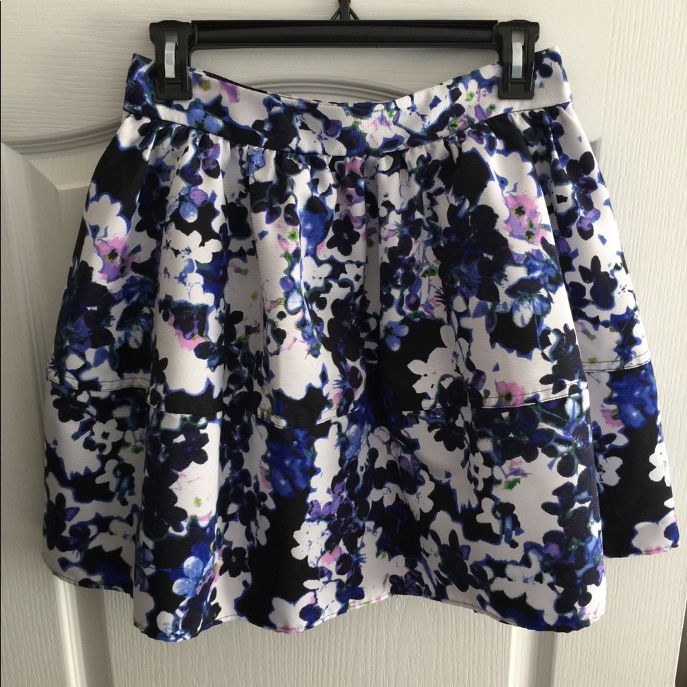 EXPRESS High Waisted Floral Skirt